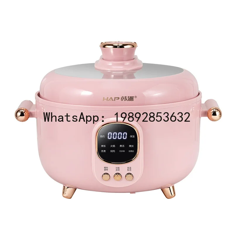 

X4-2 Pink Ceramic Glaze Large Inner Tank Electric Pressure Cooker Large Capacity Household Pressure Cooker