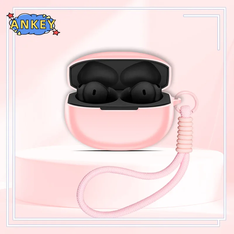 for OnePlus Buds 4 Case Protective Nylon Lanyard OPPO Enco Free 4 Soft Cover Headphone Shells Sleeve Hand Rope Strap Accessories