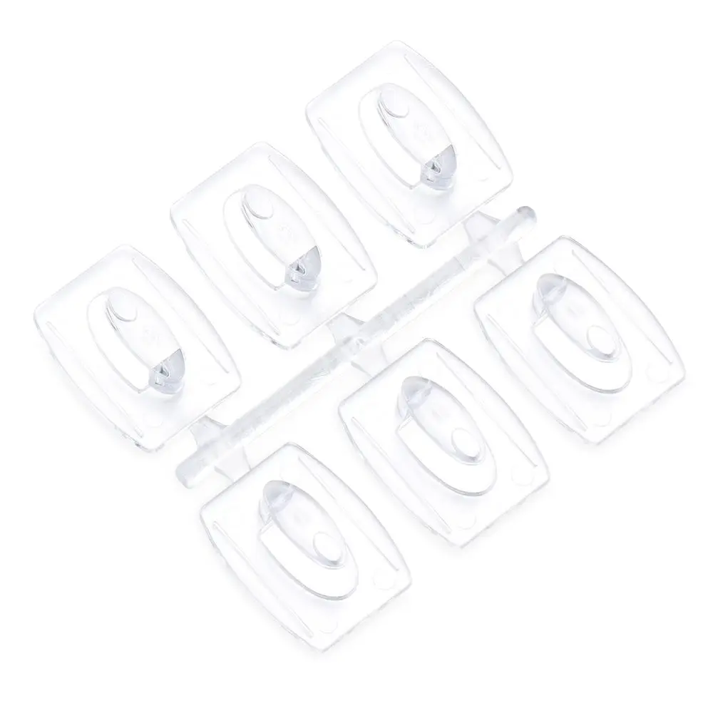 Kitchen Wall Bedroom Wall Transparent Removable Hook Strong Seemless Christmas Cable Clamp Adhesive Hook hook rack