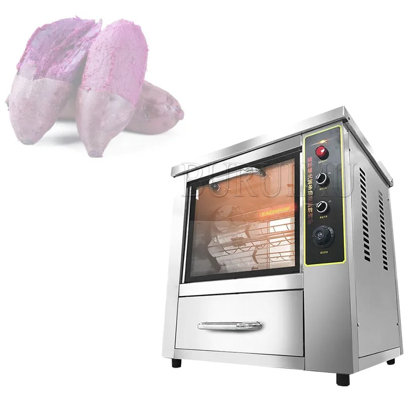 

2500w Potato Oven Roasting Machine Commercial Stainless Steel Corn Sweet Potatos Oven full-automatic Electric Roaster