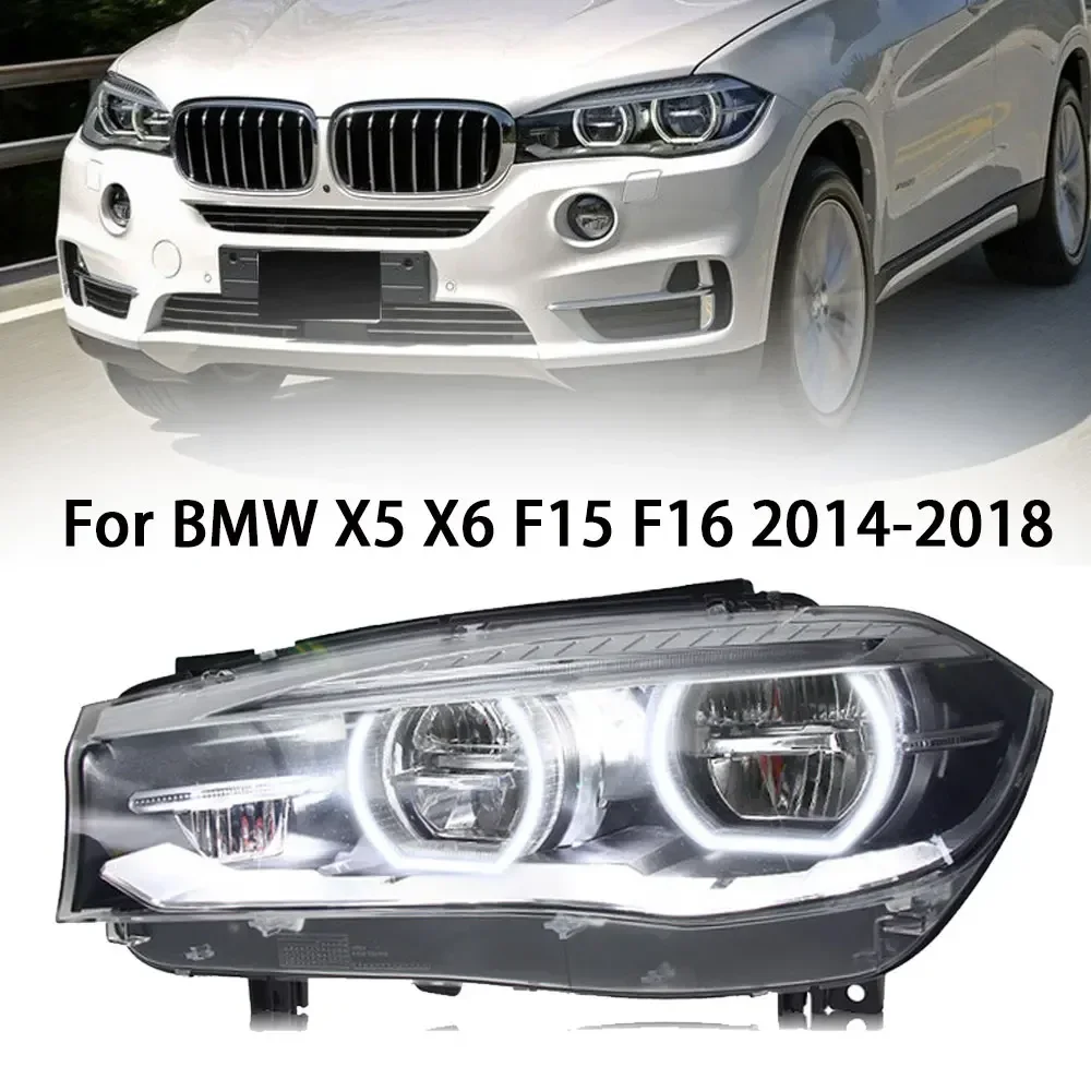 Car Front Lights For BMW X5 F15 X6 F16 Led Headlights 2014-2018 F15 Modified Led Headlamp Assembly Plug And Play