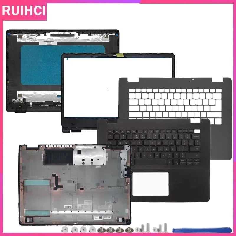 For DELL Vostro 3400 3401 3405 V3400 NEW Laptop LCD Back Cover Front Bezel Palmrest keyboard Bottom Case 14.4 In