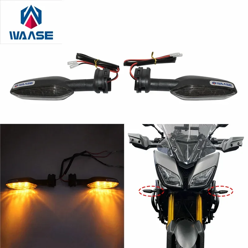 

waase For Yamaha YZF R1 R1M R1S R6 T-Max TMAX 530 2015 2016 2017-2023 E-Mark Rear Turn Signals Blinker Indicator LED Light Lamp