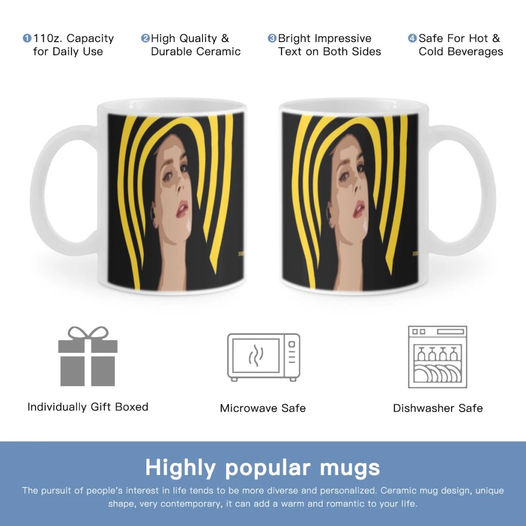 

Lana Del Rey Singer Free shipping Ceramic Cup Coffee Oatmeal Breakfast Cup Creative Personality Mug