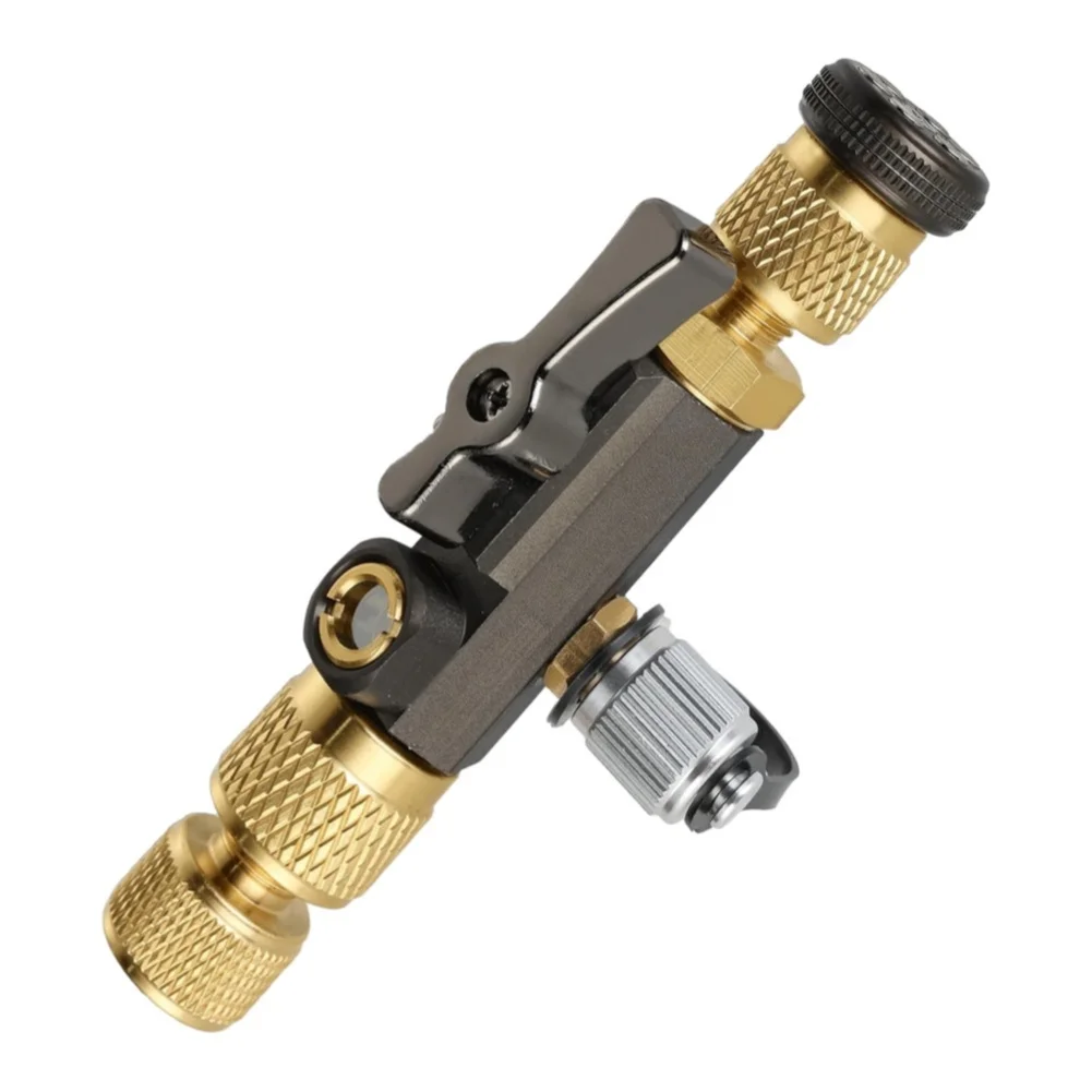 HVAC Valve Core Removal Tool With Sight Glass 1/4 5/16 Inch Brass Stainless Steel For AC Refrigeration For Service Port Repair