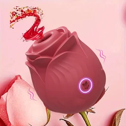 Rosetoy-vibrador de pezón para mujer, succionador de clítoris femenino, estimulador Oral para lamer, masajeador, Juguetes sexuales potentes, productos para adultos