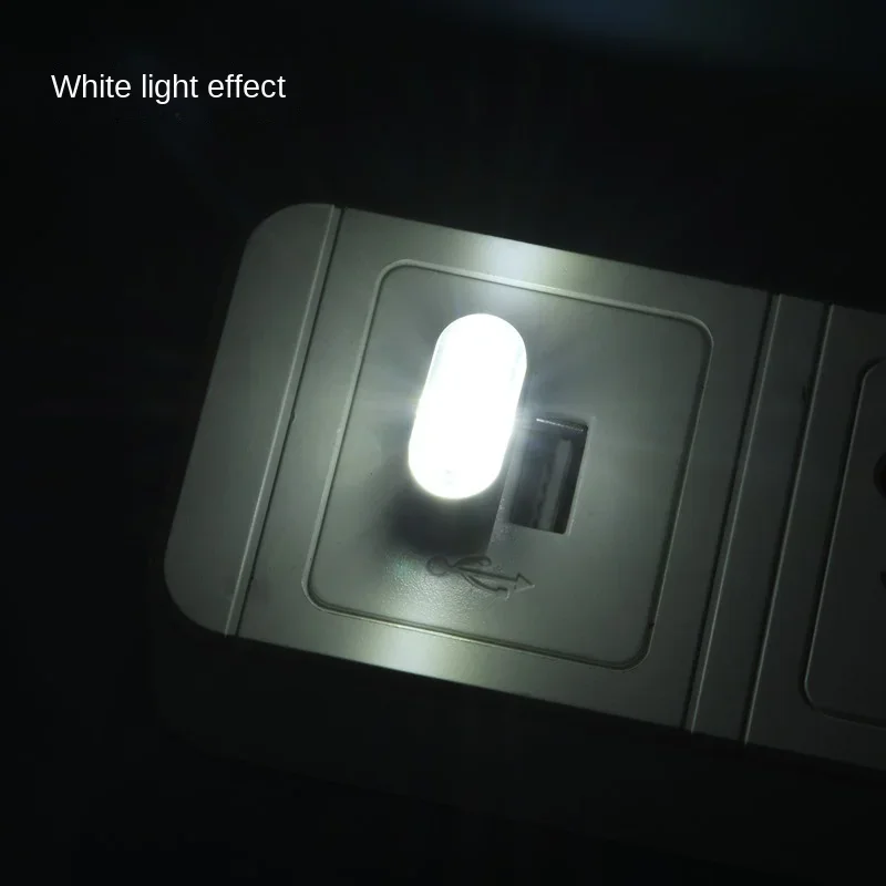 자동차 미니 USB LED 분위기 조명 자동차 인테리어 네온 장식 램프 비상 조명 범용 PC 휴대용 플러그 앤 플레이 썸네일 7