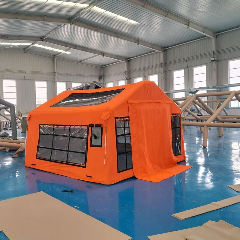 #￥Portable Waterproof Oxford Inflatable Summer Tent Custom Printing & Colors Quick Opening Air-Sealed Outdoor Camping