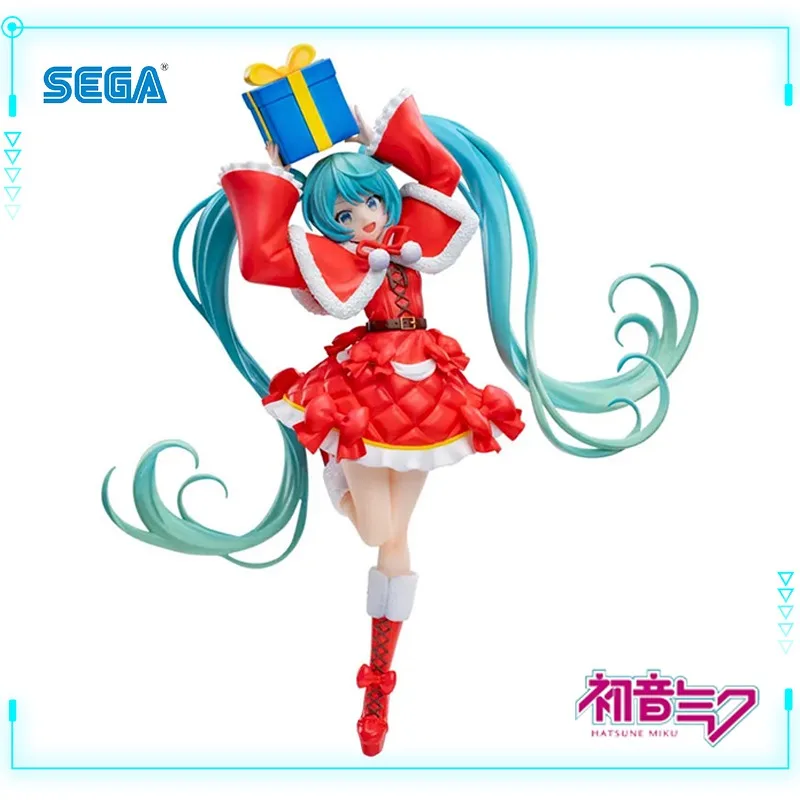 SEGA Original Genuine VocaloidPiapro Characters Hatsune Miku Luminasta Christmas 2024 Ver 19cm Model Toy Figures Cute Xmas Gifts