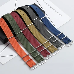 18mm 20mm 22mm Universal Nylon Braided Strap for Samsung Galaxy Watch Fabric Watch Band for Military Men Army Sport Bracelet
