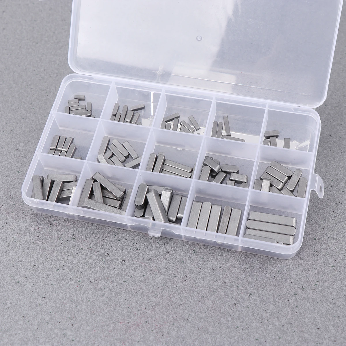

140Pcs Parallel Pins Durable Lightweight Square Ended Drive Shaft Keys Set Ideal for Electrical Appliances Shelves Workpiece