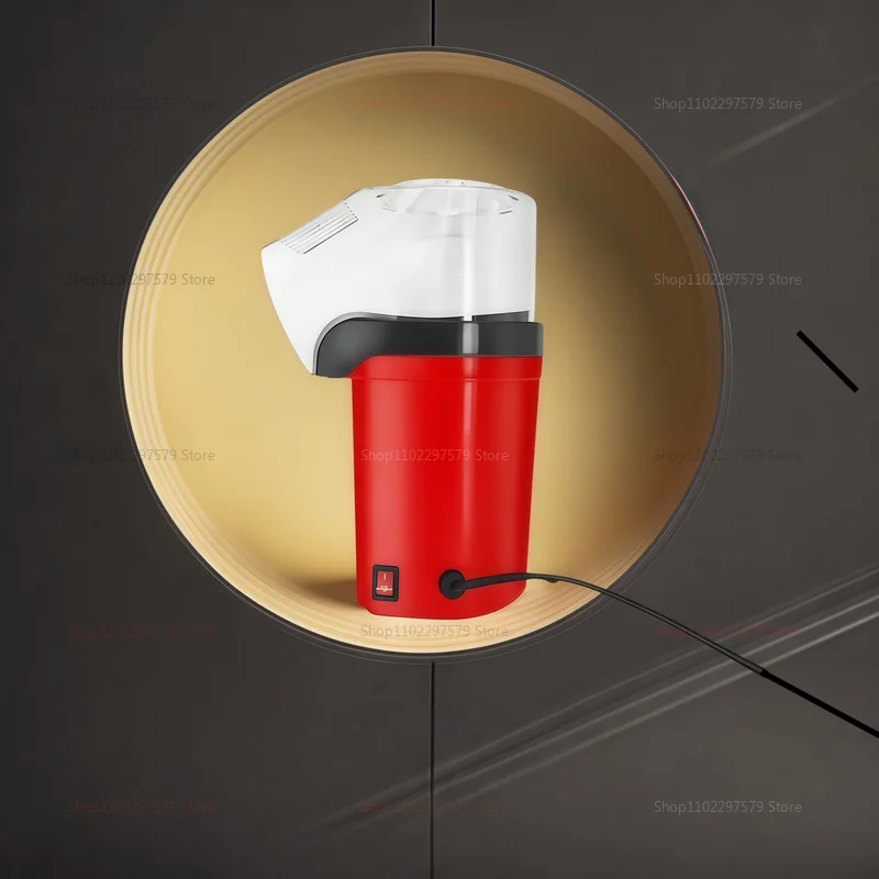 آلة صنع الفشار الكهربائية مع معدل انقطاع عالي بوبر هوائي صغير أوتوماتيكي بالكامل للاستخدام المنزلي في المطبخ والحفلات الليلية