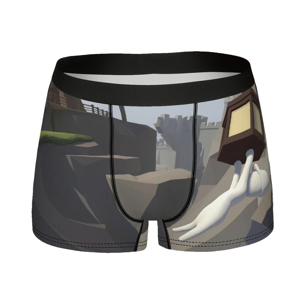 Grasp the light Man's Boxer Briefs Underpants Human Fall Flat Decrypting Games Highly Breathable Top Quality Sexy Shorts Gift