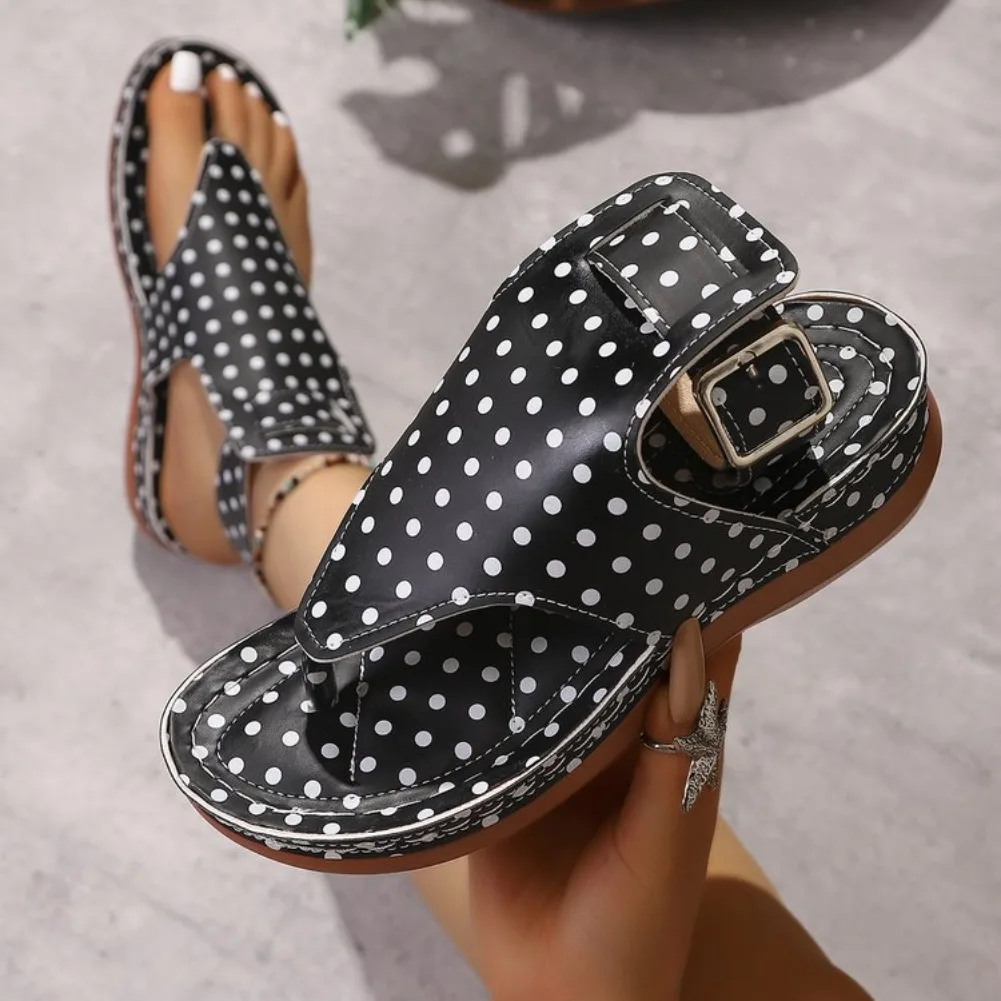 2026 Damen Keilsandalen Sommer Neue Modische Lässige Peeptoe-Sandalen mit Dicker Sohle Rutschfeste Komfortable Hochhackige Damenschuhe – Detail 3