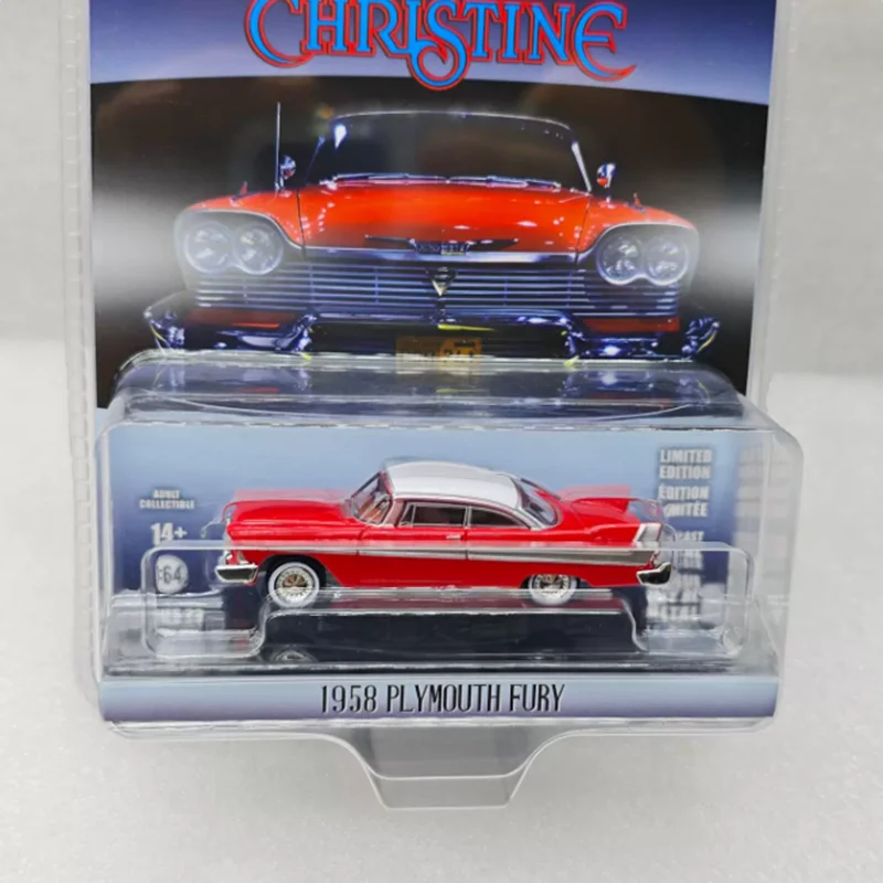 Greenlight 1:64 Scale 1958 PLYMOUTH FURY Alloy Simulation Car Model Static Collection Decorated Holiday Toys Souvenir Gift
