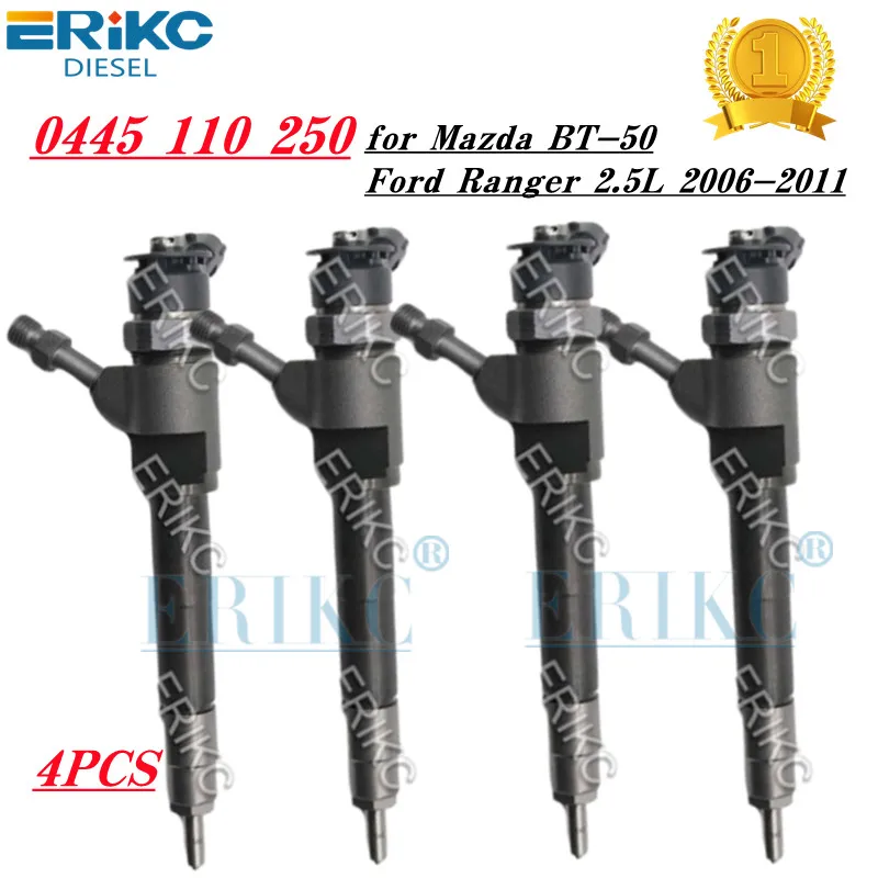 4 PCS 0 445 110 250 Fuel Injection 0 445 110 250 Common Rail Injector 0445 110 250 Engine Injector Spacer for Ford Ranger Mazda