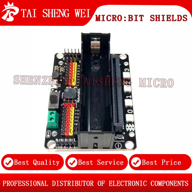 لوحة توسيع Micro:bit للمبتدئين Robotbit V2.0 برمجة Python