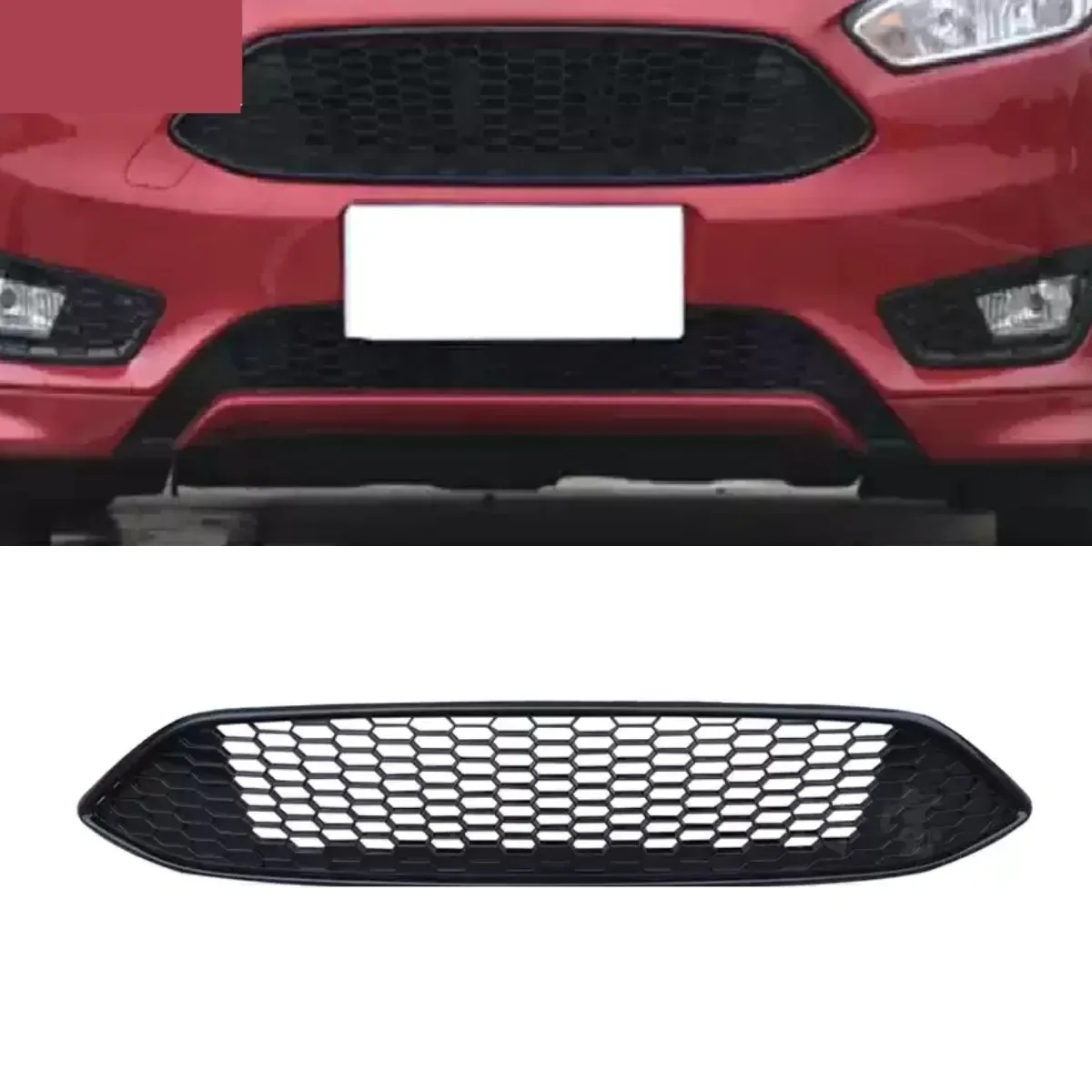 For Ford Focus 2015-2018 Front Bumper Grille Car Gril Racing Grills Front Grill Body Kit Modification Part Car Accessories