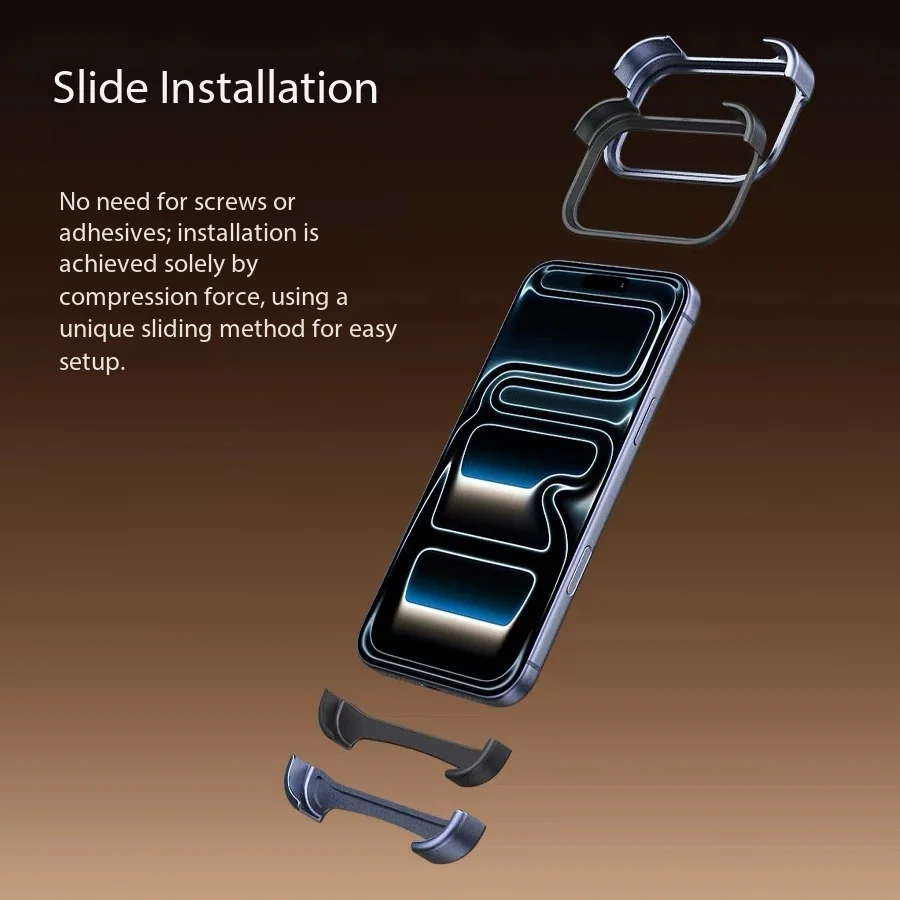Oryginalne, wykonane z metalu aluminiowego, wytrzymałe etui typu ARC do iPhone 18, 17 Pro, 17 Pro Max, Air – dwuwarstwowe, wyjątkowe, zapewniające wysoki poziom ochrony. — zdjęcie produktu 4