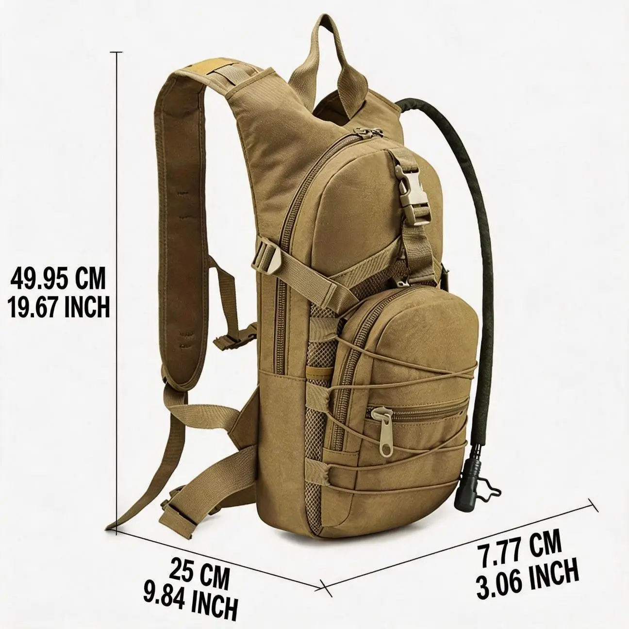 Pro Cycling Hiking Mountaineering Backpack Bag With Water Bladder Hose Practical Gift
