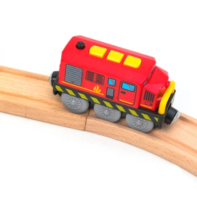 Toddler Friendly Motorized Train With Easy Connection And Colorful Design Cartoon Train Play Set 15UB