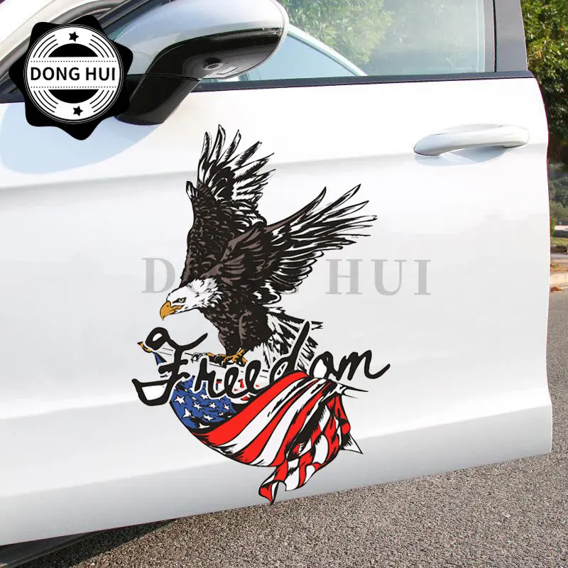 

American Eagle Sticker for Car American Flag Stickers PVC Decorative Decal Waterproof Motorcycle Off Road LaptopOff Road Laptop