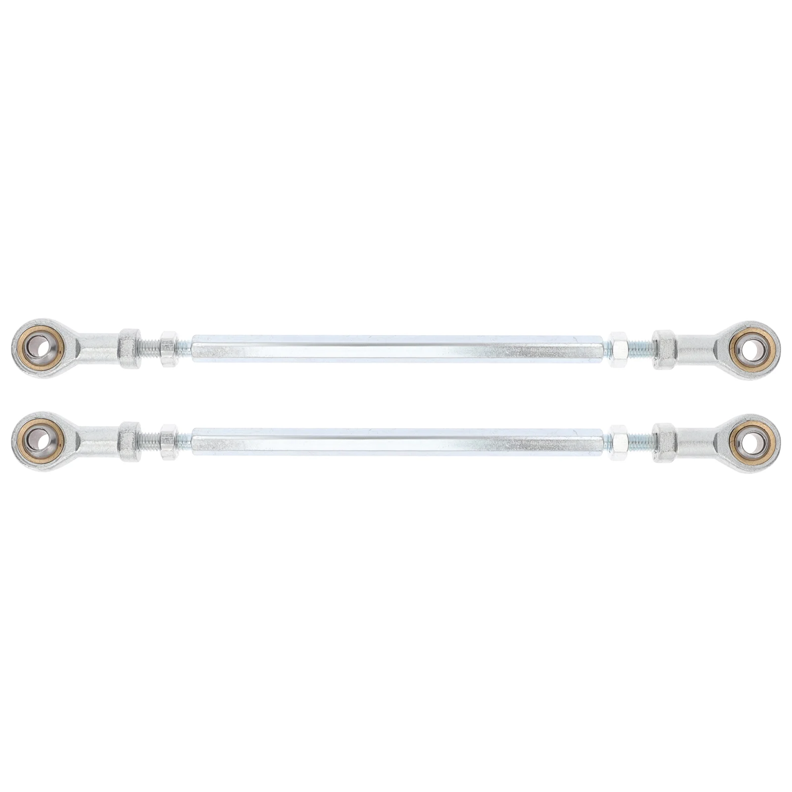 

2 Pcs Accessories Steering Rod End for ATV Stem Post Shaft Tie Silver