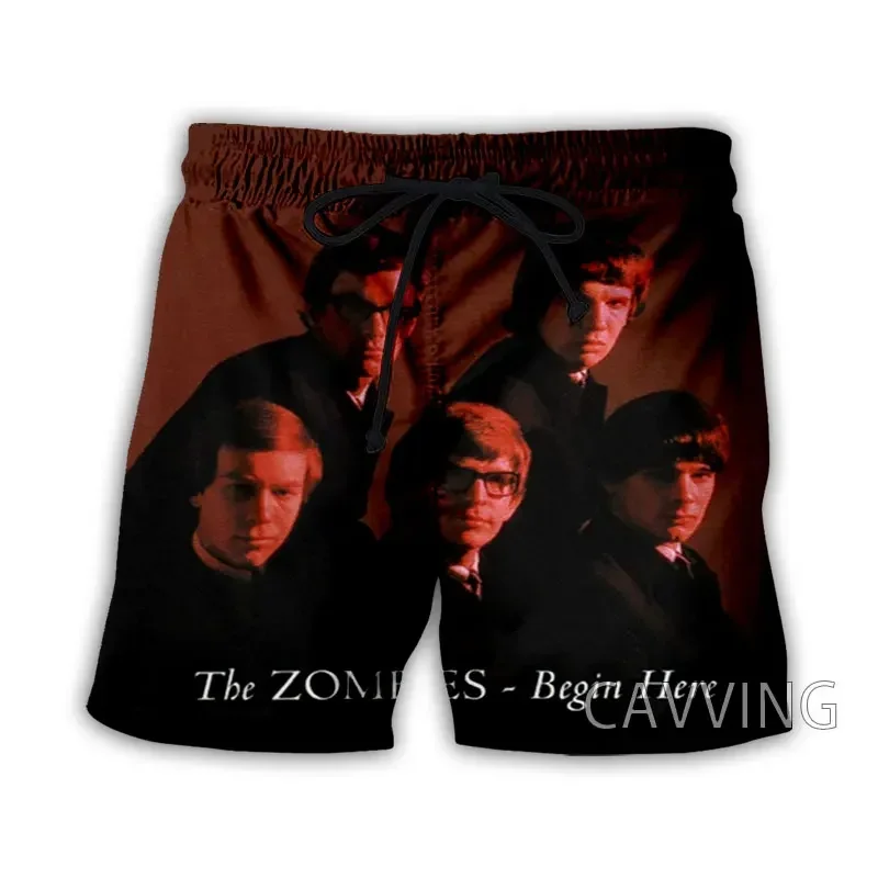 

CAVVING 3D Printed The Zombies Rock Summer Beach Shorts Streetwear Quick Dry Casual Shorts Sweat Shorts for Women/men