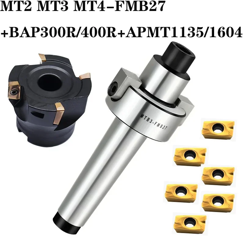 

1PCS MT2 MT3 MT4 FMB27 Morse FMB Tool Holder Face Milling Machine Tool Holder Cnc Hanger BAP 300R BAP 400R APMT1135 APMT1604