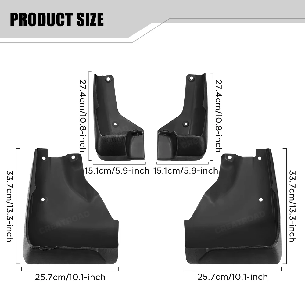 Custom Fit 4PCS Mud Flaps for Subaru Forester SK 2019 2020 2021 2022 2023 2024 No Drilling Splash Guards Car Fender Accessories