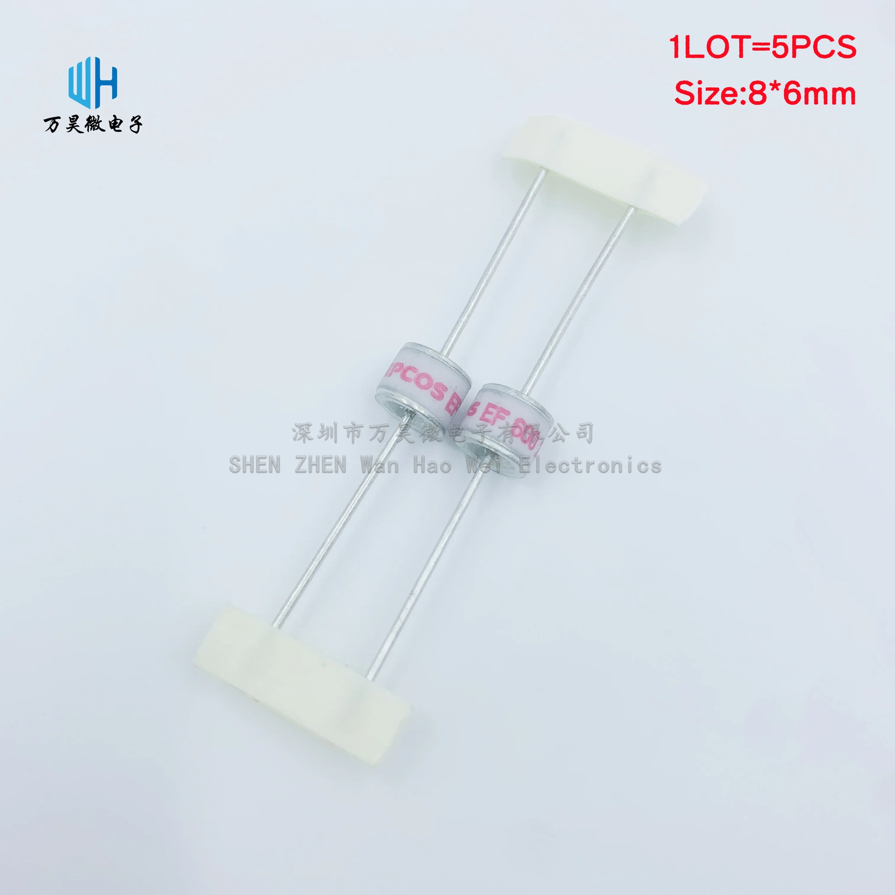 

5PCS/LOT EPCOS TDK Ceramic gas discharge tube EF600X EF1500X EF2700X 1500V 8*6mm B88069X4301S102 Surge protective