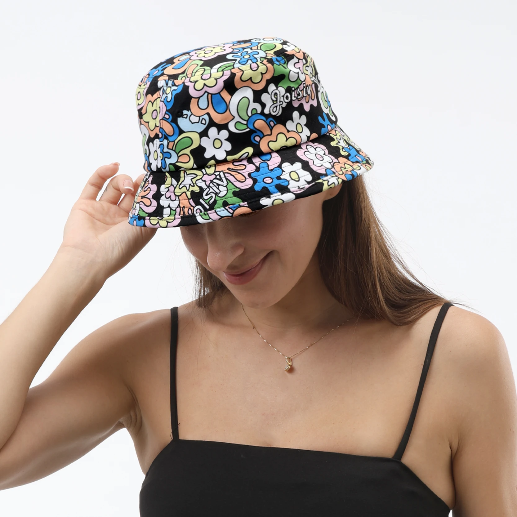 JOISIV New Fashion Printed Casual Bucket Hat, Unisex, Lightweight Breathable Cotton, Ideal for Outdoor Travel, Camping & Leisure