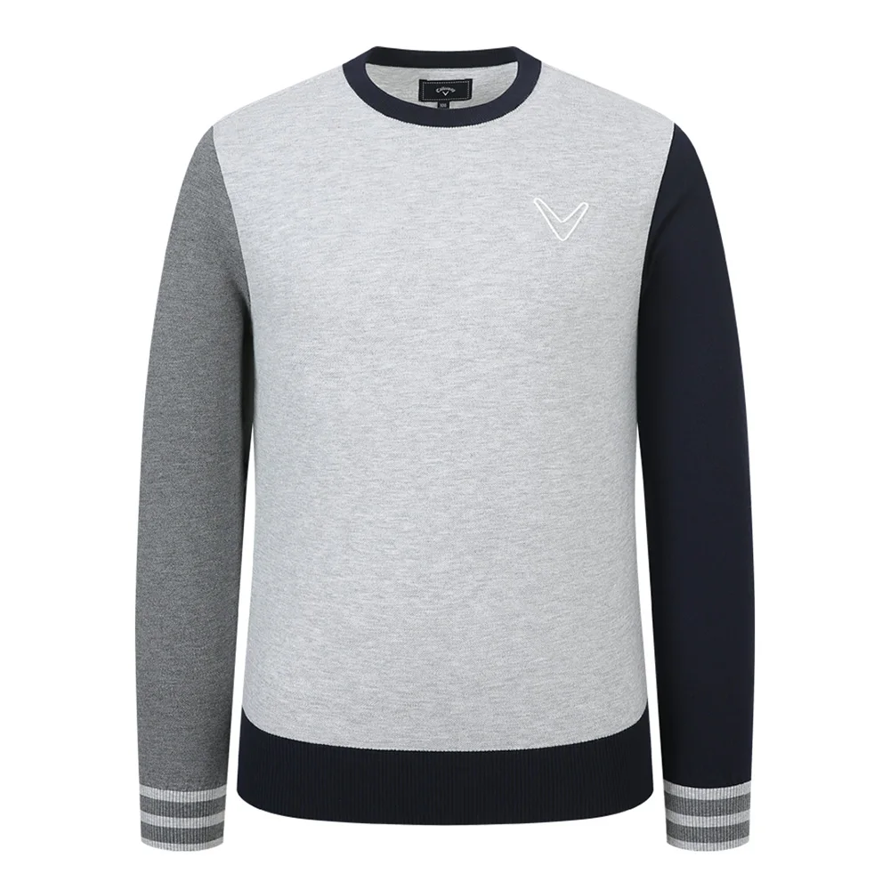 CALLAWAY Is The Charm of Dressing! Contrast Color Men\'s Knitted Sweater! High Quality, Warm Autumn Golf Clothing, Luxury!