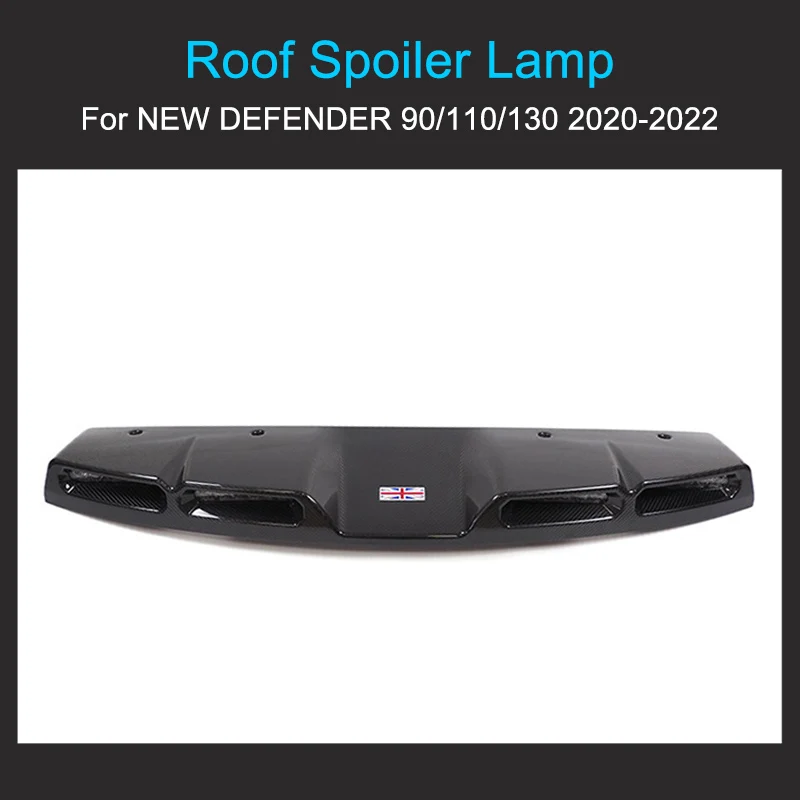 Car Lights Top Light for Land Rover Defender 90 110 130 Carbon Fiber Roof Spoiler Lamp Wireless Remote Control