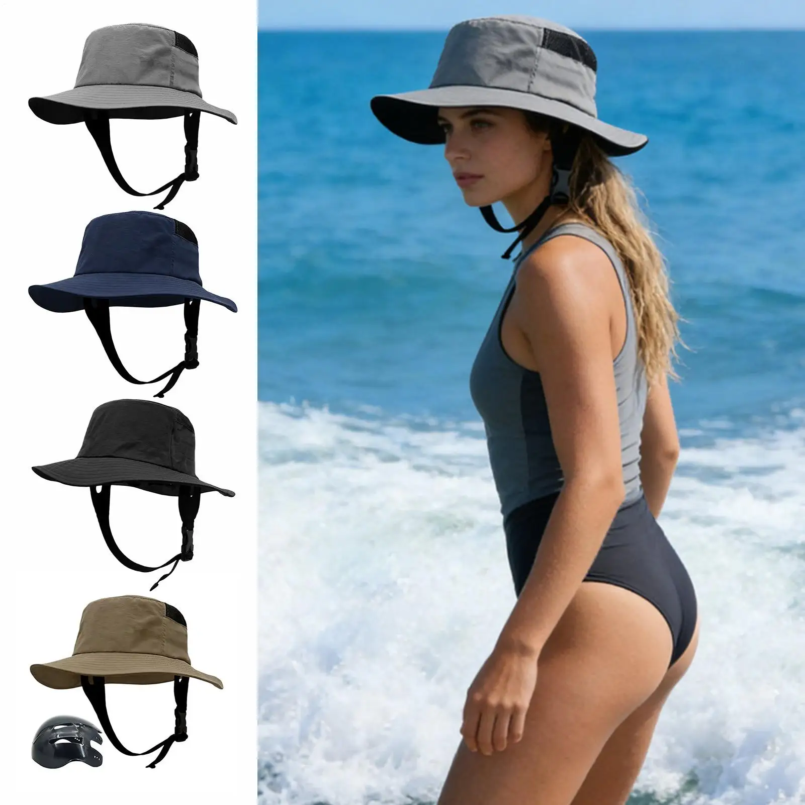 Detachable Adjustable Breathable Cycling Fishing Hat Helmet Adult Head Protection For Adults Cycling Bicycle Fishing Surfing
