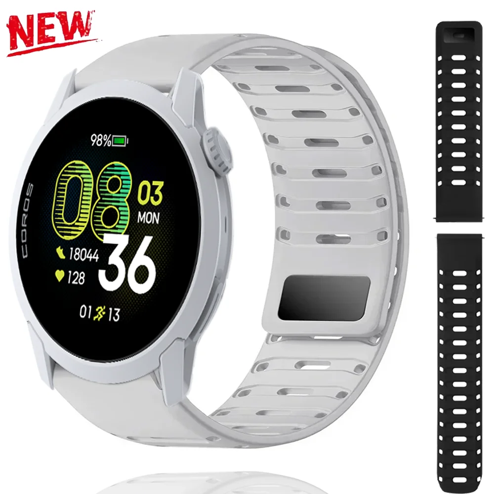 

Силиконовый ремешок 22 мм для часов COROS PACE 4 APEX 4 42 мм с магнитной пряжкой Amazfit Helio CMF Watch 3-2 Pro Suunto Vertical 2/1