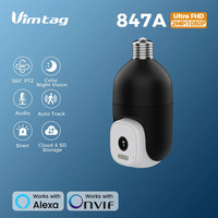 E27 Light Bulb Camera WIFI Outdoor Security Camera 360 °   PTZ PIR Smart Light Auto Track Waterproof CCTV Surveillance Camera IP