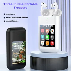 Large Screen Touch Earphone Large Battery Multiple Function In Ear Style Headphone Flashlight Power Bank Headphone Music Game