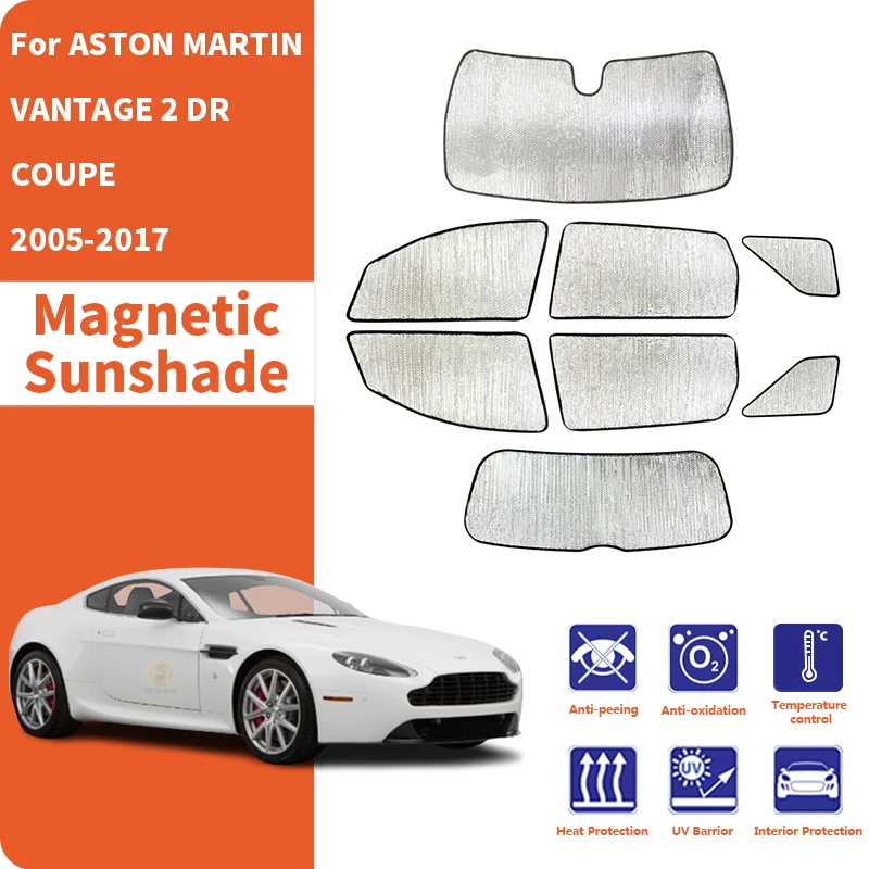 Car Window Sunshade Anti-UV Car Sun Window Visors Sunshade Covers Accessories For ASTON MARTIN VANTAGE 2 DR COUPE 2005-2017