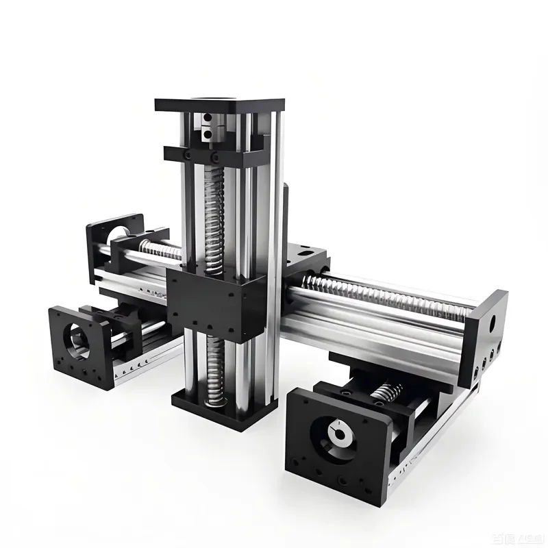 YIDI XYZ New Chrome Steel Belt Drive Linear Rail Guides Bearing Gantry with Nema 23 Stepper Motor 100-1050mm Stroke