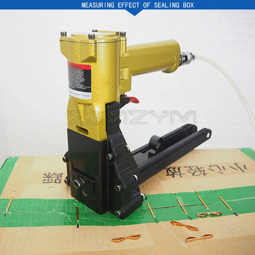 AD-19 Pneumatic Carton Sealing Machine Paper Carton Packaging Nail Gun Packer Sealing Code Nail Gun Manual Air Nail Gun