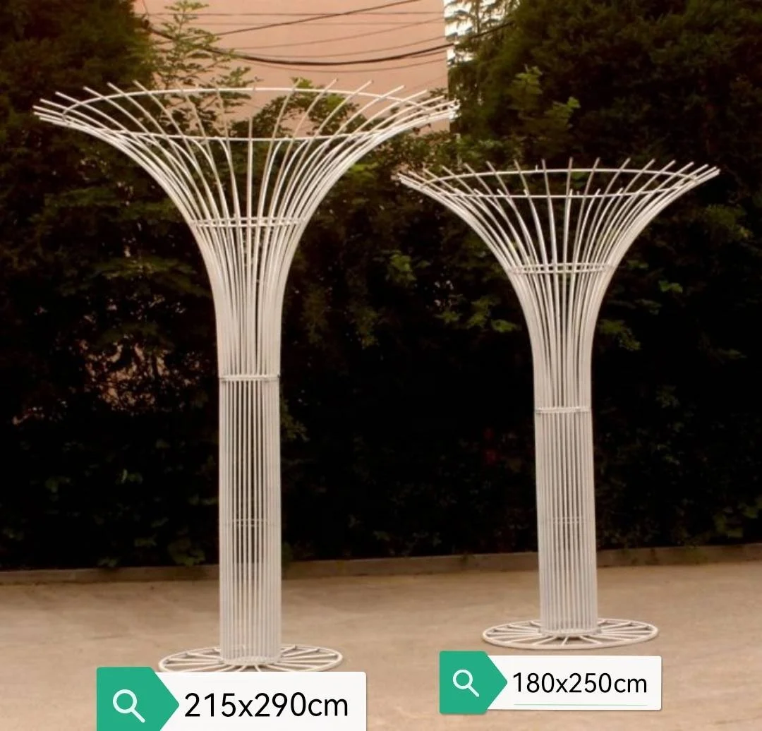 New wedding props blooming tall wedding flower stand ornaments large floor-to-ceiling flower frame decoration iron road guide