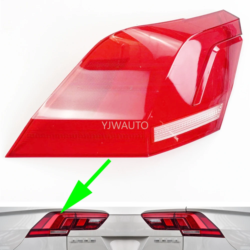 

For VW Tiguan 2017 2018 Taillight Cover Car Taillamp Lens Glass Replacement Auto Rear Lampshade Brakelights Shell
