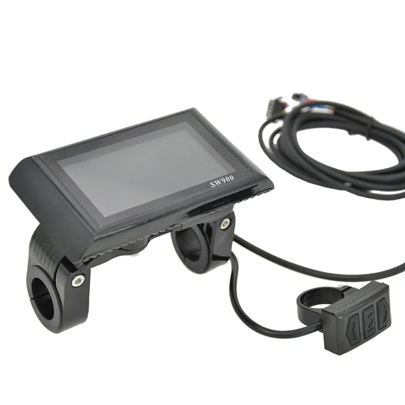 SW900 Display LCD Misuratore Pannello di Controllo 24 36 48V 52V 60V Scooter Elettrico 6 Pin Spina Velocità di Guida Tempo di Alimentazione Display XQ