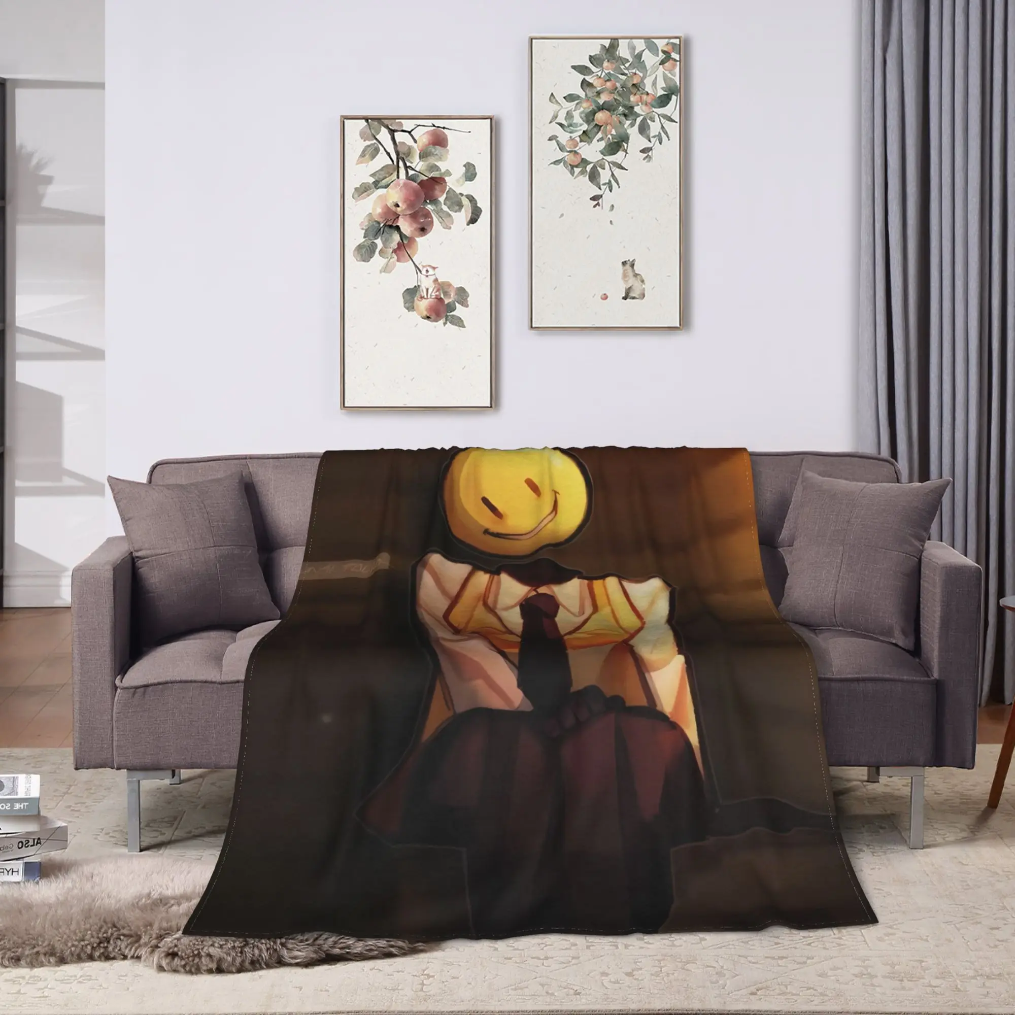 Verity Arg Horror Game Blanket Quality Warm Soft  Throw Blanket Winter Decorative Bedroom Print Bedspread