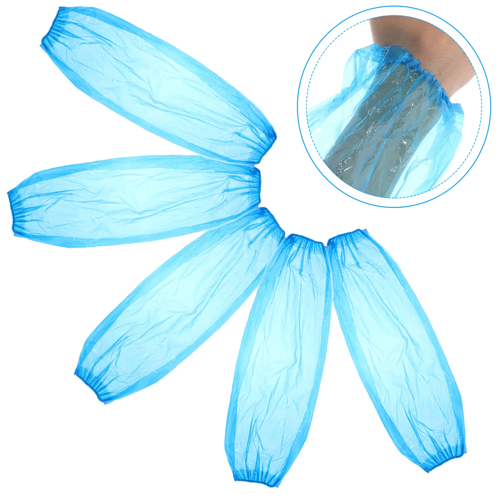 

100Pcs Protective Sleeves for Arms Oilproof Arm Guards Lightweight Comfortable Fit for Household Cleaning Cooking and Laboratory