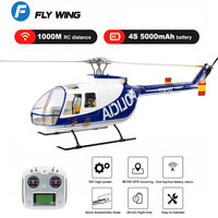 2025NEW FLY WING BO-105 Helicopter 10CH M10 GPS 4 Blade Plane 20min Flight 5000mAh Dual Motor Simulation Model H1 RTF Airplane