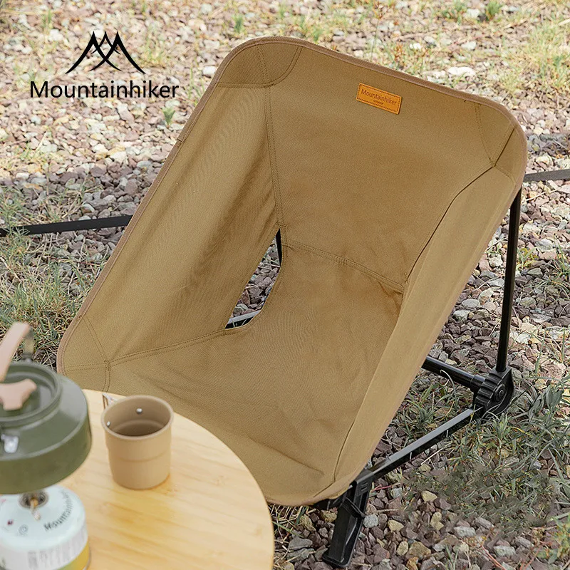 Outdoor Camping Beach Chair Mountainhiker Foldable Portable Aluminium Alloy Ultralight Fishing Chair Oxford Cloth Backrest Stool