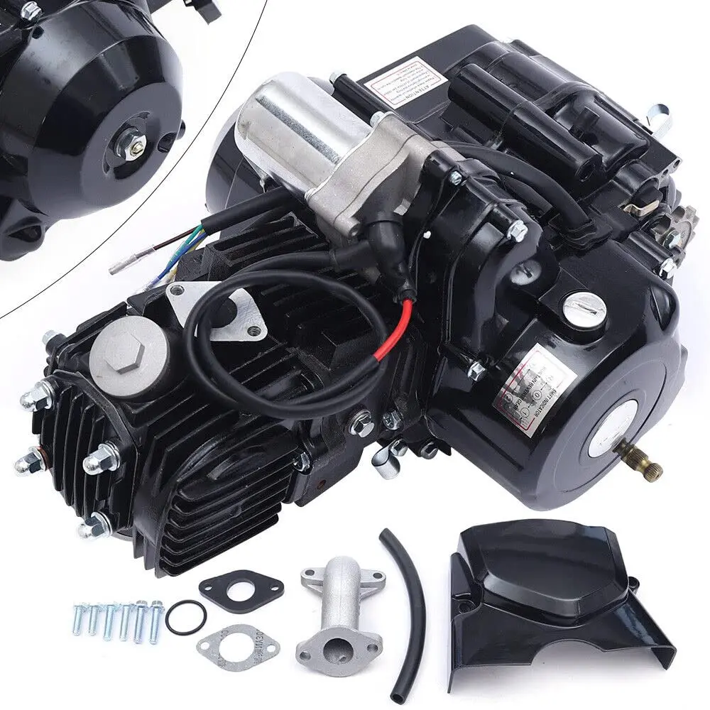 

Bacocoo 125cc 4-Stroke Engine with Reverse Gear & Electric Start - Air-Cooled Semi-Auto Motor for ATVs, Go Karts, Dirt Bikes Low