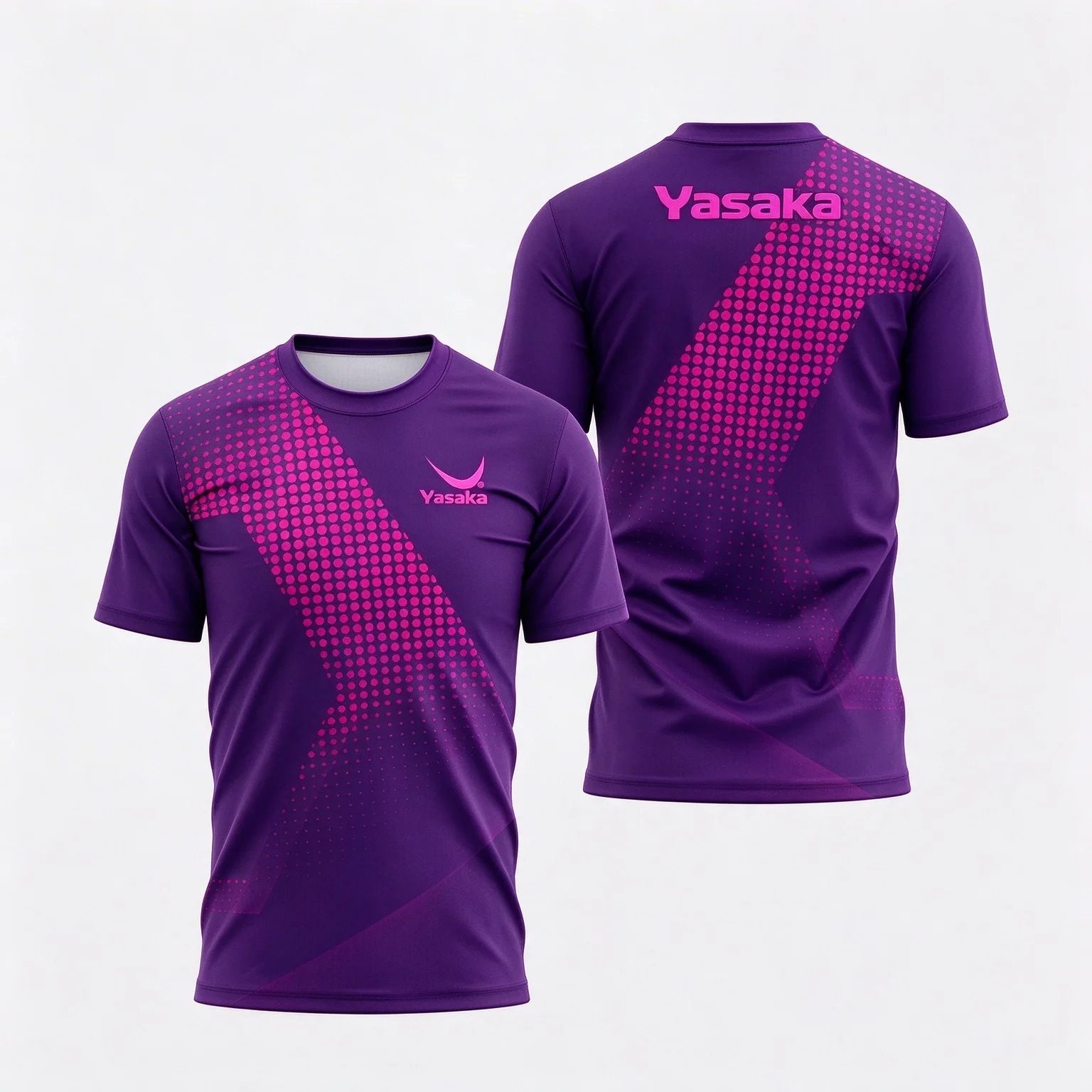 Men Table Tennis Sport Jersey Quick Dry Short Sleeve T Shirt Dot Print Ping Pong Training Top Multi Color